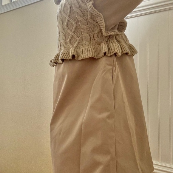 Elegant Beige Cable Knit Cardigan - Picture 12 of 13